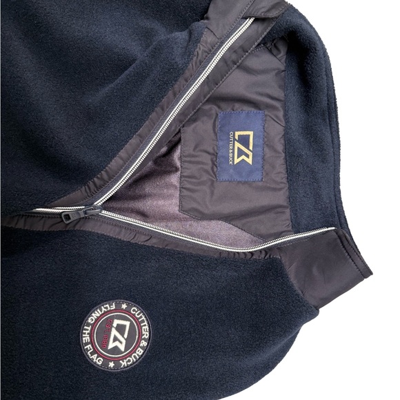 Cutter & Buck Navy Full-Zip Jacket with Emblem - Picture 4 of 10